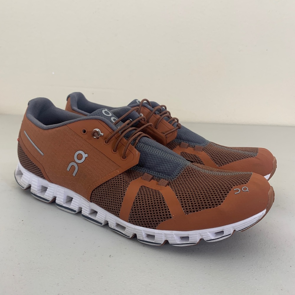 On Cloud 2.0 Shoes Mens 10 Brown Lightweight Breathable Running Sneakers - Picture 2 of 13